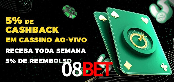 Promoções do cassino ao Vivo 08bet